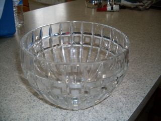 Marquis By Waterford Clear Quadrata Contemporary Crystal Bowl - 7.  5 "
