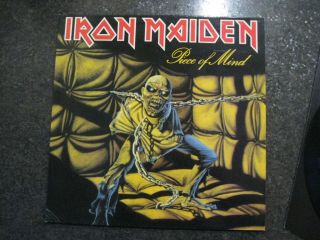 Iron Maiden 1983 Piece Of Mind Album Vinyl Ema 800 - Matrix Listed