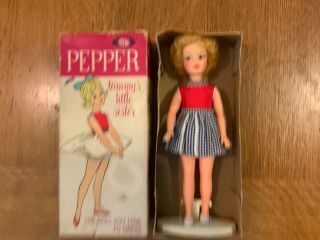 1964 Ideal Tammy Family Blonde Pepper Doll Nmib
