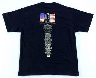 The Who 2002 North American Tour Concert T - Shirt Size Large