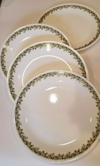 Corelle Dishes Spring Blossom Crazy Daisy 10 1/4” Dinner Plates Set Of 4 Euc