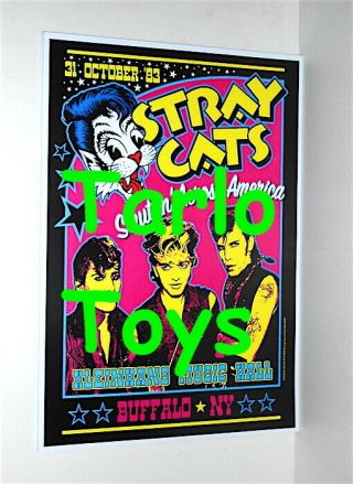 Stray Cats - Buffalo,  Us - 31 October 1983 Concert Poster