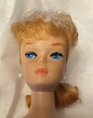Vintage Strawberry Blonde Ponytail Barbie Doll Reset Hair Lovely