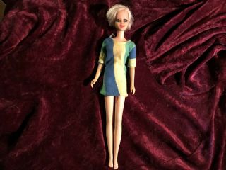 Vintage Barbie Twiggy 1966 Japan With Dress 28