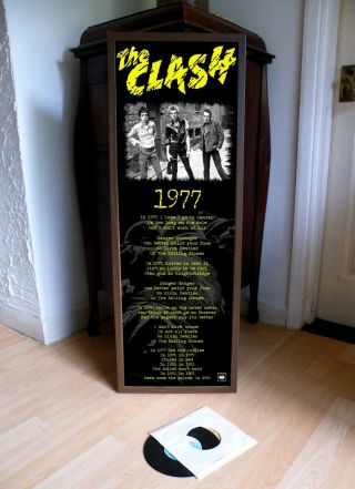 The Clash 1977 Promo Poster,  Lyric Sheet,  Sandinista,  Sex Pistols,  White Riot