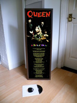 Queen Kind Of Magic Promo Poster Lyric Sheet,  Bohemian,  Fat Bottomed Girls