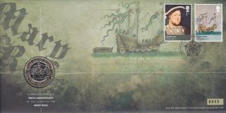 Gb Stamps First Day Cover 2011 Henry Viii Mary Rose With £2 Coin Rare