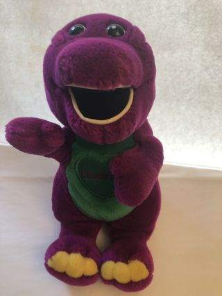 Barney Singing I Love You 10 " Plush Lyons Talking Stuffed Animal - A