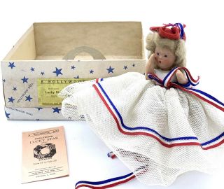Vintage Hollywood Doll Co Lucky Star Series Cancer July Month Jointed Box And Ad