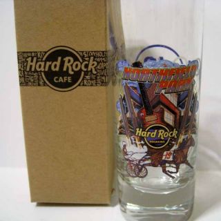 Hard Rock Cafe Rocksino ® 2017 Northfield Park Harness Racer Shot Glass Nib
