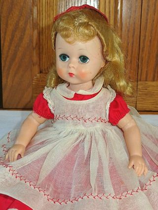 Vintage Madame Alexander 1950s Doll Lissy In Tagged Outfit