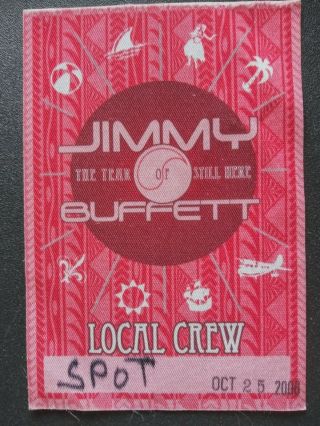 Jimmy Buffett The Year Of Still Here Red Backstage Pass 2008