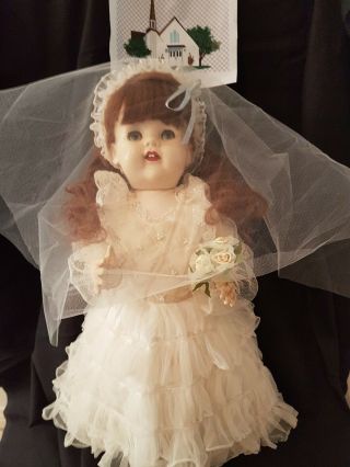 English Pedigree Walker Bride Doll 1950’s 20 Inch Hard Plastic