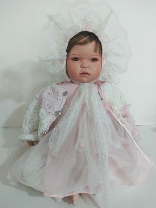 Gloria Vanderbilt Doll Gloria As A Newborn Porcelain W/ Box Pamela Erff Limited