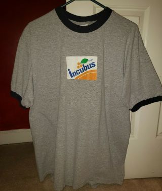 Incubus Vintage Concert T - Shirt 2000 Tour Xl Enjoy Orange Fanta Soda Logo Rock