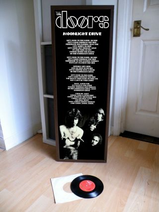 The Doors Moonlight Drive Poster Lyric Sheet,  Light My Fire,  Riders Storm,  Lizard