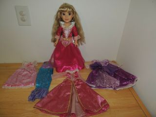 Disney Princess And Me Aurora Doll Sleeping Beauty Jakks Pacific 18 Inch
