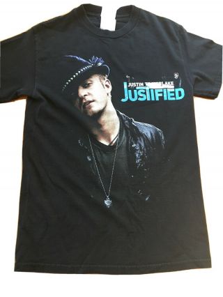 Justin Timberlake Justified Concert Band T Shirt 2003 Sz Small