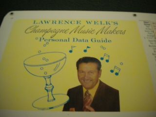 Lawrence Welk ' s Champagne Music Makers Personal Data Guide - 1970 Neat Item - 9 