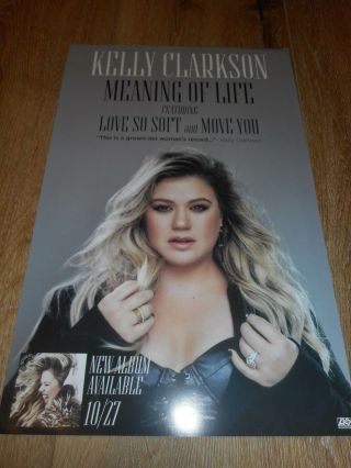 Kelly Clarkson - Meaning Of Life - Rolled Ds Promo Poster