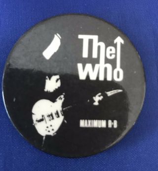 The Who Maximum R&b Vintage Metal Pin Badge - 4cm -
