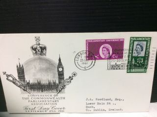 1961 First Day Cover 7th Commonwealth Parliamentary Conference