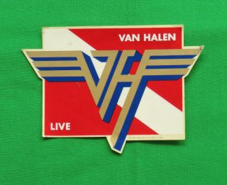 Van Halen Vintage Sticker 1982 Concert Tour Bumper Rock Band