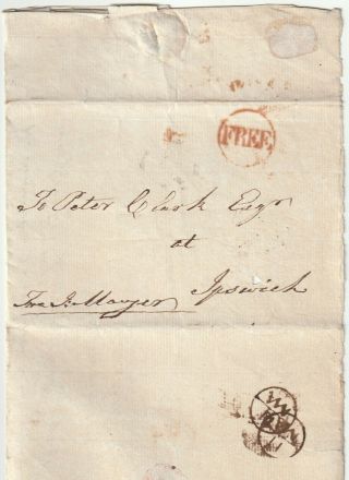 1776 Red In Circle & London Bishopmark John Major Letter To Peter Clark
