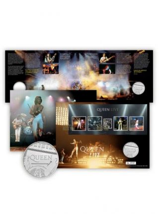 Queen Rock Band Freddie Mercury 2020 Stamp & Coin Set Limited Edition