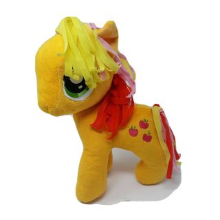 My Little Pony Apple Jack Plush Pony With Yellow Apples 12 " By Hasbro