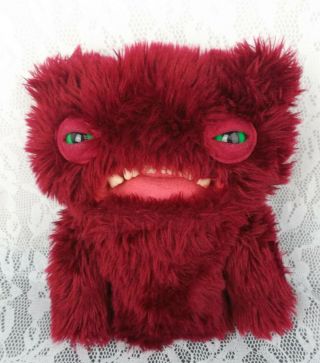 Spin Master Fuggler Funny Ugly Monster Maroon Creepy Teeth 9 " Plush Stuffed Toy