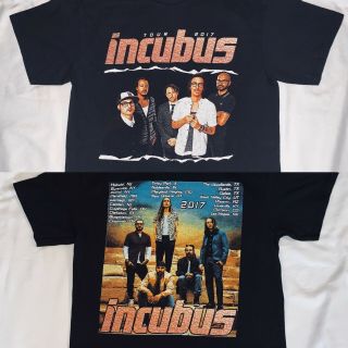 Incubus Tour T Shirt Mens Medium Double Sided Photo Tee 2017 Delta Black Rare