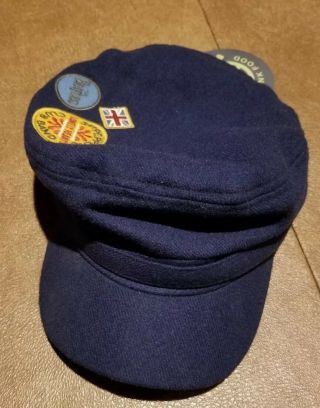 Youth Beatles Sergeant Peppers Beatles Hat Blue With Patches Size Md To Lg Nwt