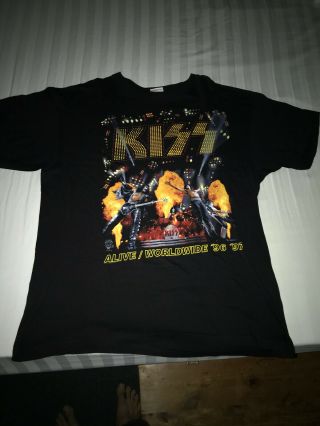 Kiss Alive 36 96/97 X - L T - Shirt.  Killer Live Shot Hard Rock.