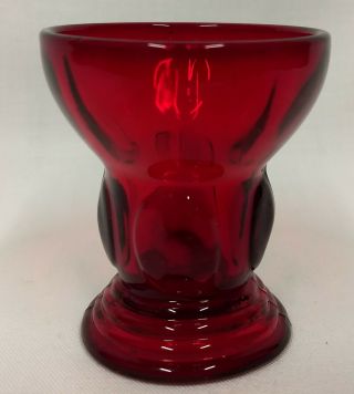 Martinsville Moondrops Ruby Red Elegant Glass No Handle 2 3/4 " Shot Glass