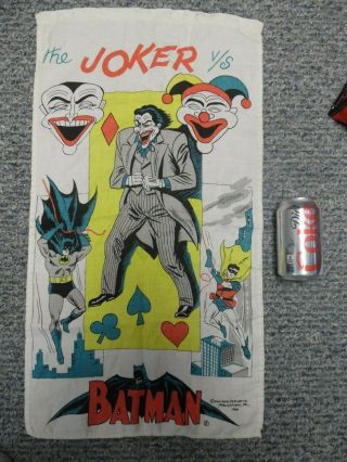 27 " Vintage Dc Comics Batman Vs The Joker Cloth Hanging Wall Art Poster Tapestry