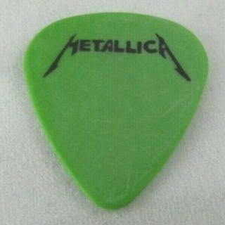 VINTAGE Metallica James Hetfield Green Scary Guy Guitar Pick - 1993 Tour 2