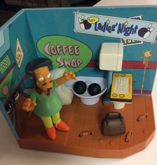 Playmates World Of Springfield Simpsons Bowl - A - Rama Apu Interactive Environment