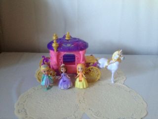 Disney Princess Mattel Little Kingdom Purple & Pink Royal Carriage 2013