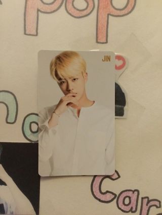 Bts Jin Youth Photocard Official Goods Photo Trading Card Bangtan Boys K - Pop