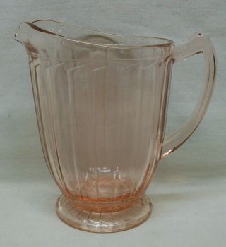 Vintage Jeannette Sierra Pink Pitcher (depression Glass) 6 - 1/2 " Tall Exl Cond.