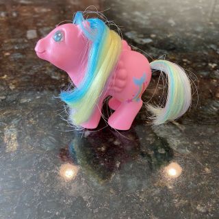 My Little Pony G1 Rainbow Baby Brightbow Hasbro Vintage Mlp Pegasus Moon Stars