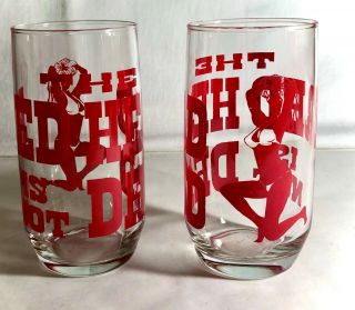 2 Vintage The Red Head Is Not Dead 5 1/8 " 14 Oz.  Tumblers