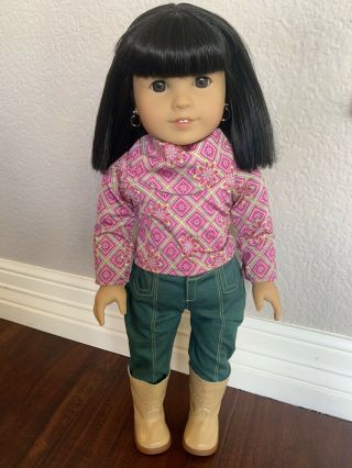 Global Ship American Girl Doll Asian Ivy Ling In Meet Outfit Julie’s Friend
