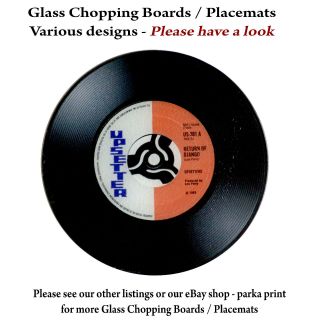Ska Reggae Chopping Boards Placemats,  8 Designs,  60s Pop Mod Chopping Boards
