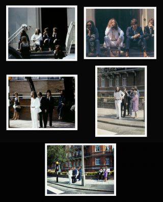 Beatles 1969 Abbey Road Album Cover Photo Session,  Set Of 5 Single Photographs