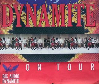 Big Audio Dynamite 1980s Concert Tour Promo Poster The Clash B.  A.  D. 3