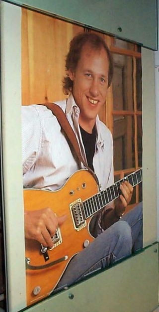 Mark Knopfler W/ Guitar Dire Straits Vintage Poster -