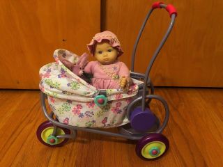 Retired American Girl Doll Bitty Baby Polly & Stroller Bunny Rabbit Complete