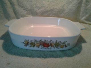 Vintage Corning Ware 2.  5 L Shallow Casserole Spice Of Life